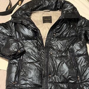 Massimo Dutti Midnight Blue Puffer Jacket